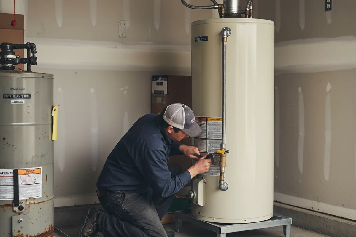 Water heater and shutoff valve replacement in Saint Augustine